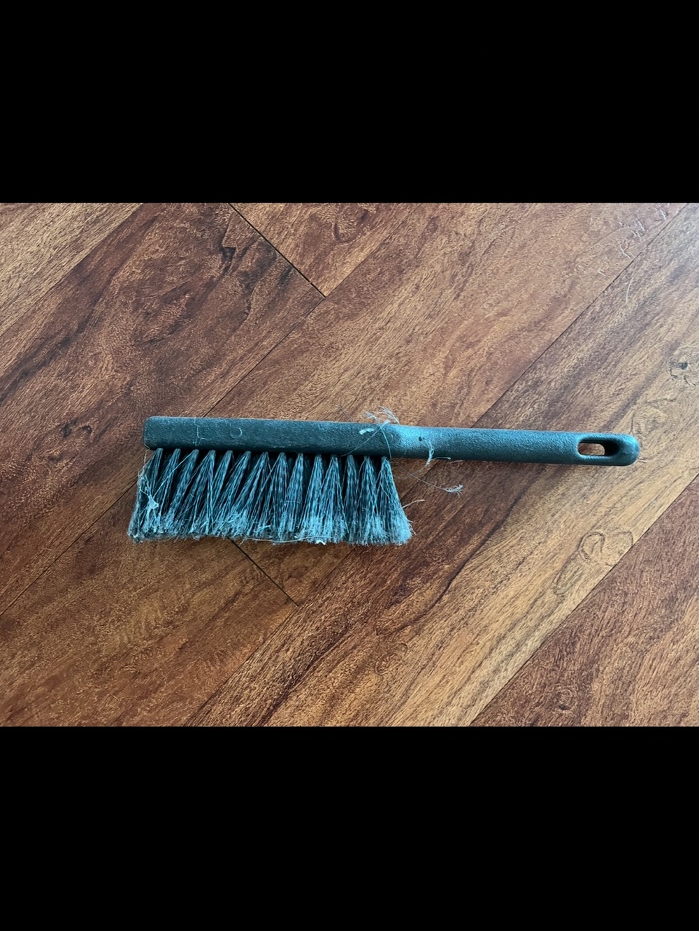 Black Handheld Dust / Bench Brush for Home Cleaning
